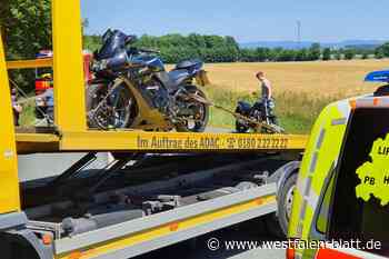 Schwerer Motorradunfall bei Borchen - Westfalen-Blatt