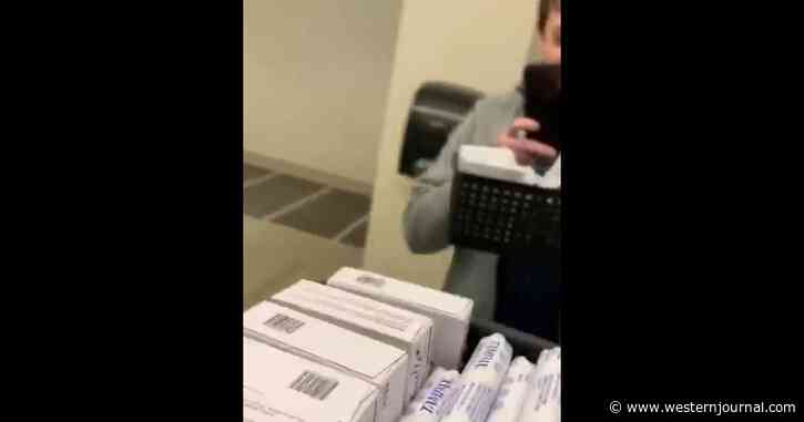 Watch: Women Struggling to Find Tampons, But Men's Restrooms Are Stocked Full of Them