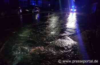 FW-Schermbeck: Wasserrohrbruch in Gahlen