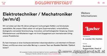 Elektrotechniker / Mechatroniker (w/m/d) - dolomitenstadt - Dolomitenstadt.at