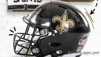 New Orleans Saints show off new black helmet design for upcoming season