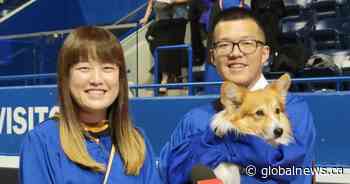 Toronto graduates return for in-person grad ceremonies, including a corgi