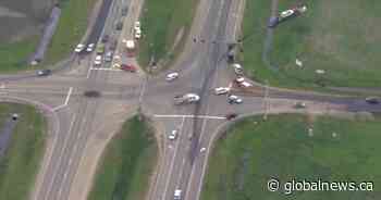 Highway 2 closed near Morinville after 3-vehicle collision