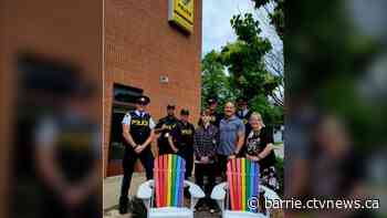 Collingwood OPP unveil new Pride chairs