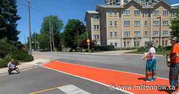 Town of Milton unveils new orange crosswalk - miltonnow.ca