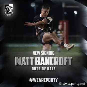 Pontypridd sign Matt Bancroft - Pontypridd Rugby
