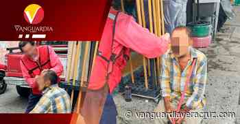 Adulto mayor sufre abrupta caída en pleno centro de Cerro Azul - Vanguardia de Veracruz