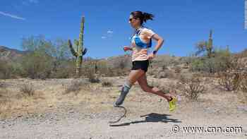 Female amputee athlete runs 104 marathons in 104 days