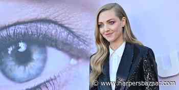 Amanda Seyfried Dazzles in a Sequined Short Suit to Promote 'The Dropout' - Harper's BAZAAR
