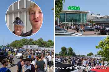 Frenzied fans flock to see KSI and Logan Paul at Watford Asda