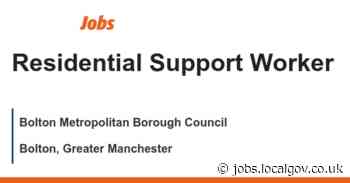 Residential Support Worker job with Bolton Metropolitan Borough Council | 161311 - LocalGov