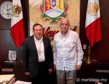 Se reúne el gobernador con el Obispo de la Diócesis de Tepic - Meridiano.mx