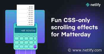 Fun CSS-only scrolling effects for Matterday