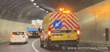 NUOVA LECCO-BALLABIO, CAMION FERMO IN GALLERIA - Lecconews