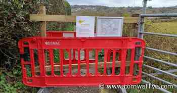 Walkers cutting locks at Charlestown coast path closed after cliff collapse - Cornwall Live