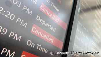Canceled, delayed flights appear at Norfolk International ahead of holiday weekend