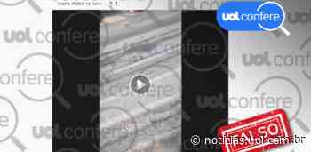 Vídeo de 'neve' na Anhanguera, em Pirassununga, não é de maio de 2022 - UOL Confere