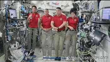 ISS astronauts speak with NASA, partner agencies