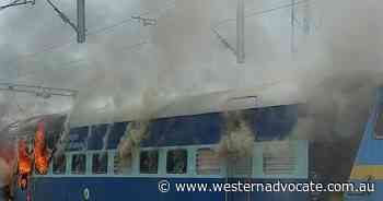 Trains set ablaze during protests in India - Western Advocate