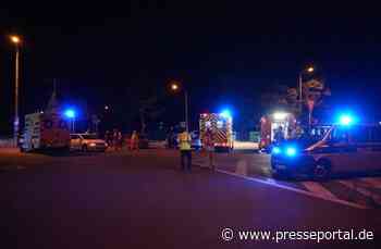 FW Dresden: Verkehrsunfall mit Verletzten neben der Feuer- und Rettungswache Altstadt - Presseportal.de