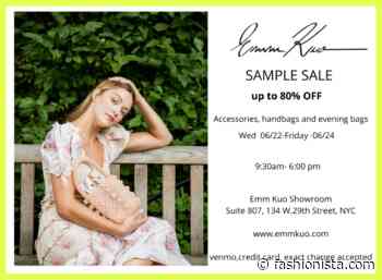 Emm Kuo Sample Sale - 6/22 - 6/24 - NYC