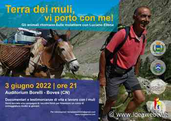 Boves, venerdì 3 giugno si racconta l'esperienza di Luciano Ellena, uno degli ultimi mulattieri d'Italia - www.ideawebtv.it - Quotidiano on line della provincia di Cuneo - IdeaWebTv
