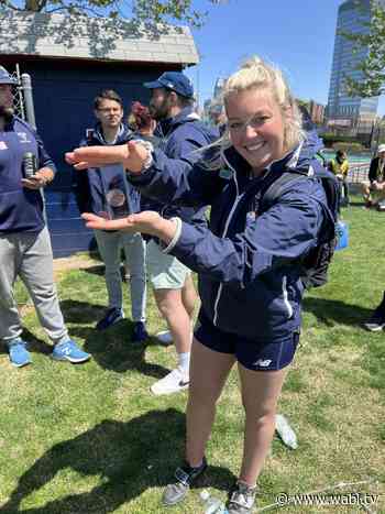 Maine’s Mackenzie Wilson competing in hammer throw at Canadian National Championship - WABI