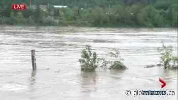 North Saskatchewan River rises rapidly after heavy rainfall - Global News