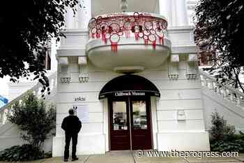 Reconciliation-based artwork at Chilliwack museum features lacy web of red yarn – Chilliwack Progress - Chilliwack Progress
