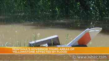 Montana's governor tours areas of Yellowstone affected by flood