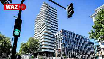 Wohnhochhaus an der Huyssenallee in Essen zeigt sein Gesicht - WAZ News