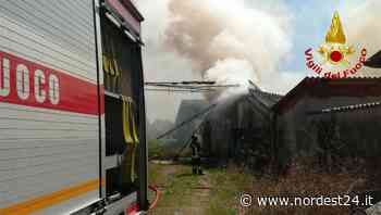 Incendio a Ceggia, brucia un capannone rurale adibito a deposito - Nordest24.it