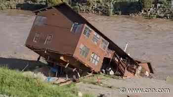 Montana couple describes the 'unbelievable' moment their home was swept away into the Yellowstone River