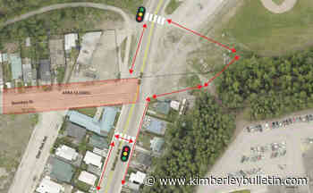City of Kimberley has marked pedestrian path around Boundary St. construction – Kimberley Daily Bulletin - Kimberley Bulletin