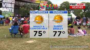 Maryland Weather: Cooler & Less Humid - CBS Baltimore