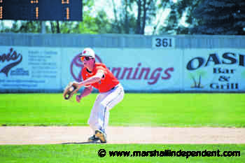 JUNIOR LEGION BASEBALL: Marshall 15U Orange falls to Brandon Valley (S.D.) 4-3 in opening day of Junior Legion tournament - Marshall Independent