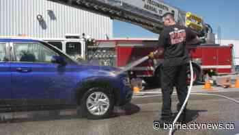 New Tecumseth firefighters hold charity car wash in Alliston - CTV News Barrie