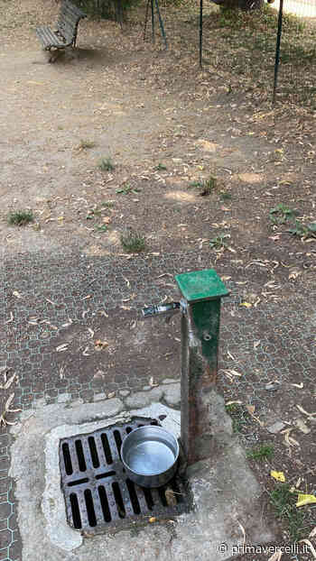 Riparata la fontanella di piazza Mazzini - Prima Vercelli