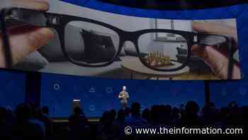 Meta Shifts AR Glasses Plans; The Place of AR and VR at Tribeca - The Information