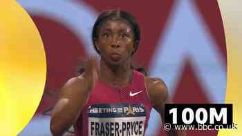 Diamond League: Shelly-Ann Fraser-Pryce runs world-leading 100m time in Paris