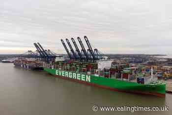 World's largest cargo ship arrives in UK port - Ealing Times