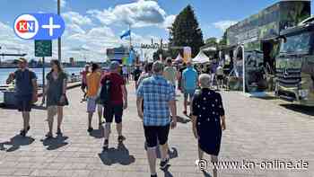 So war der  Kieler-Woche-Start an der Kiellinie