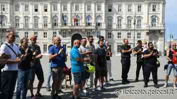 Trieste, le Guardie giurate scendono in piazza contro stipendi bassi e precariato - Il Piccolo