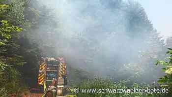 Waldbrand bei Bad Teinach: 400 mal 300 Meter große Fläche steht in Flammen
