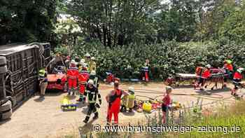 Echter Unfall beim Großübung von Feuerwehr und Rettungsdienst