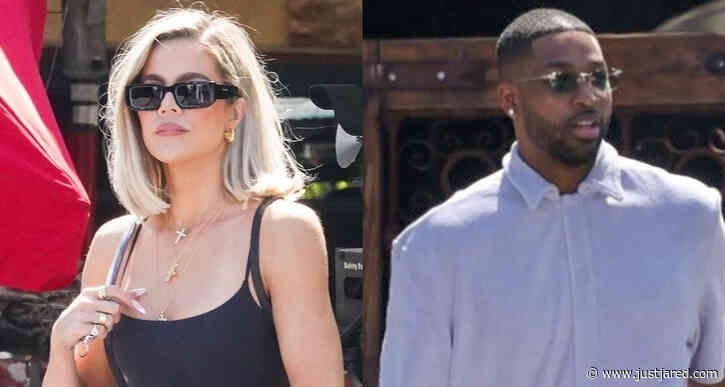 Khloe Kardashian Meets Up with Ex Tristan Thompson for Pre-Father's Day Lunch