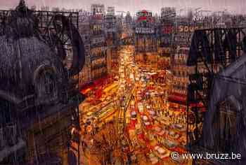 Ode aan de morsige stad: Joris Mertens drenkt Brussel in film noir, neon en gutsende regen - BRUZZ