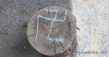 Swastikas, racial slurs, and anti-Ukrainian graffiti found on Conception Bay South's Manuels River trail - Saltwire