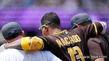 LEADING OFF: Padres check star 3B Machado’s sprained ankle - Belleville News-Democrat