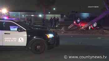 Santa Ana: Three Injured In Rollover Pursuit Crash Following Street Takeover Attempt - County News Service